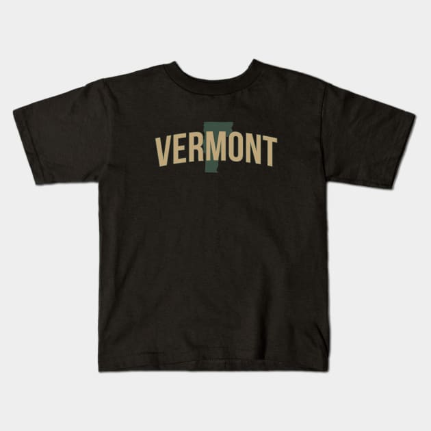 Vermont State Kids T-Shirt by Novel_Designs